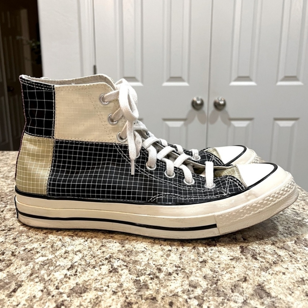 Men's Converse Chuck 70 Quad RipStop Sneaker Black Egret Oyster Sz 8.5